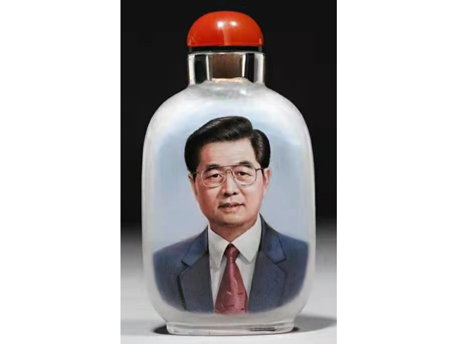 水晶内画作品