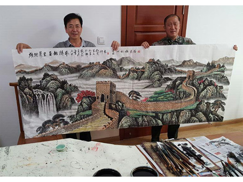 戴吉阳山水国画作品