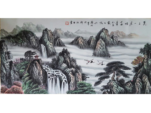 戴吉阳山水国画作品