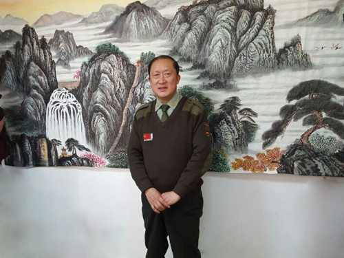 戴吉阳山水国画作品