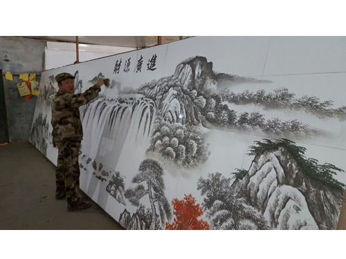 戴吉阳山水国画作品