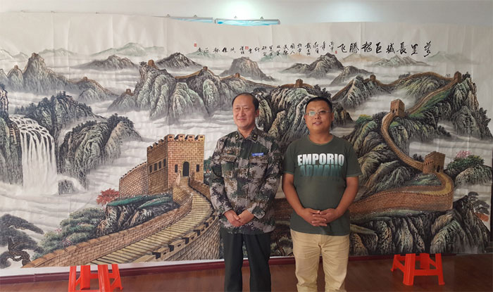 戴吉阳的国画长城作品