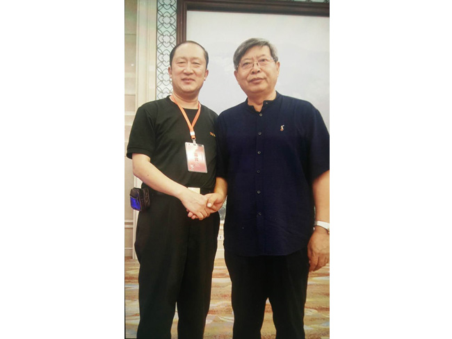 戴吉阳与中国书协副主席刘天凯在一起