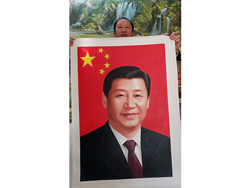 一带一路论坛赠送給外国政要的习近平油画肖像