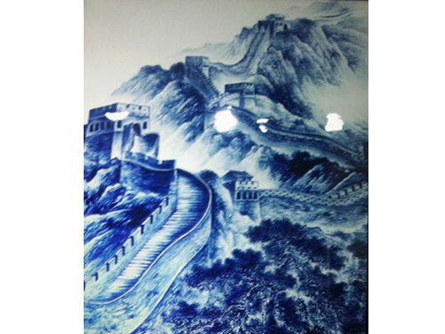 青花瓷板画