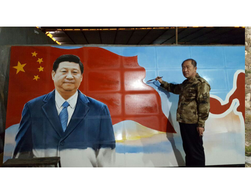 戴吉阳大型陶瓷壁画作品