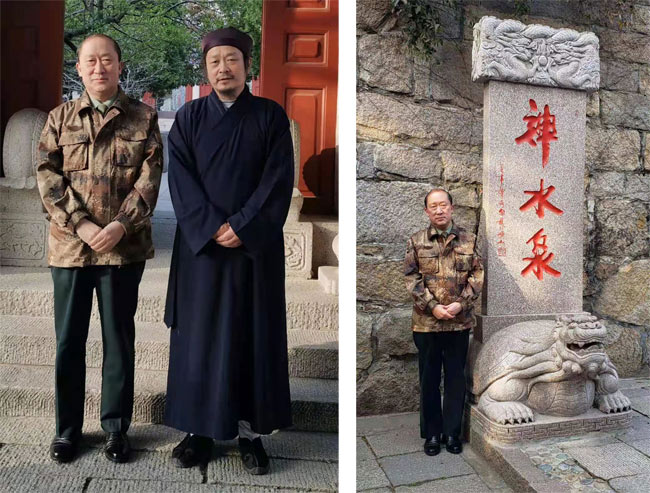 戴吉阳在崂山采风。