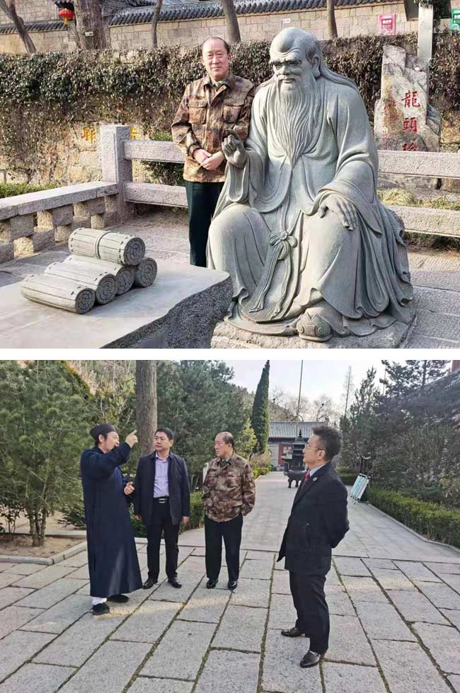 戴吉阳在崂山采风。