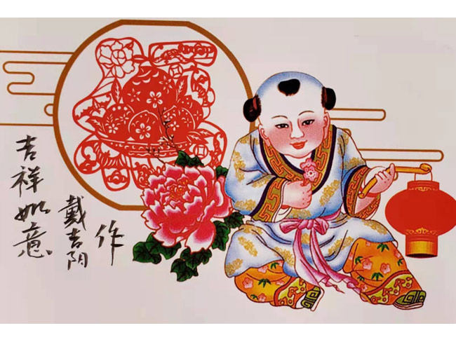 戴吉阳牛画掛历作品欣賞