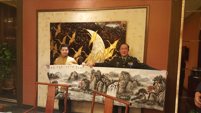 戴吉阳的国画长城作品
